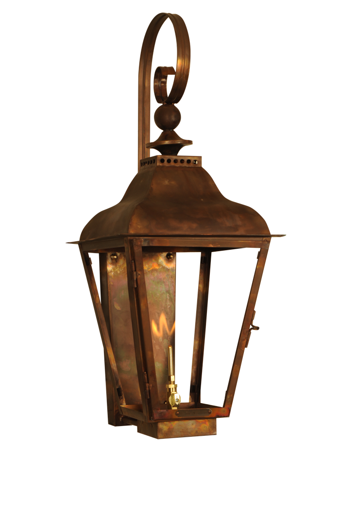 Breckenridge Copper Gas Lantern - Wall Mount– Tower Lighting