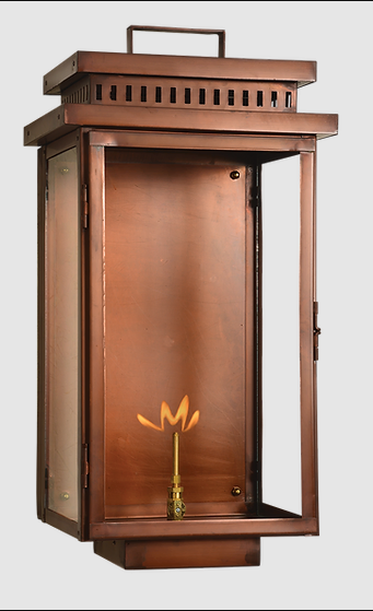 Harbor Copper Gas Lantern - Wall Mount– Tower Lighting