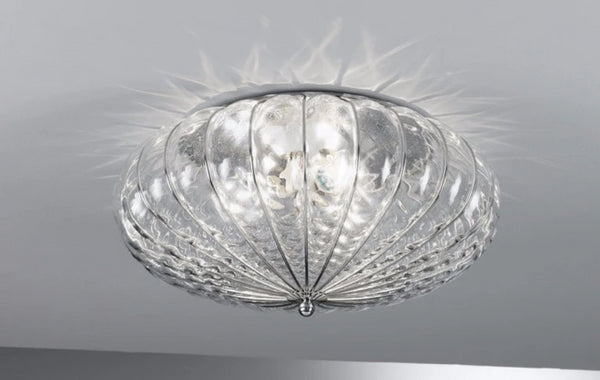 Accademia Clear Quilted Chrome - Ceiling - Siru