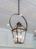 Classic Copper Lantern - Hanging With Bail (half yoke) - Pendant - Tower Lighting