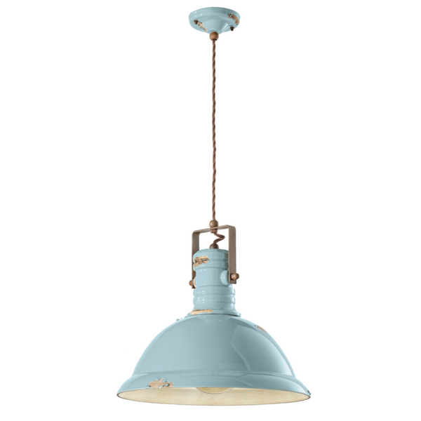 Blue industrial sales pendant light