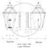 Classic Copper Lantern - Copper Wall Mount - Outdoor - Tower Lighting